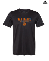 San Mateo HS Wrestling Block - Mens Adidas Performance Shirt