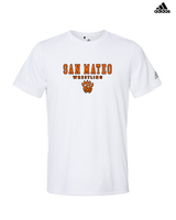 San Mateo HS Wrestling Block - Mens Adidas Performance Shirt