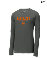 San Mateo HS Wrestling Block - Mens Nike Longsleeve