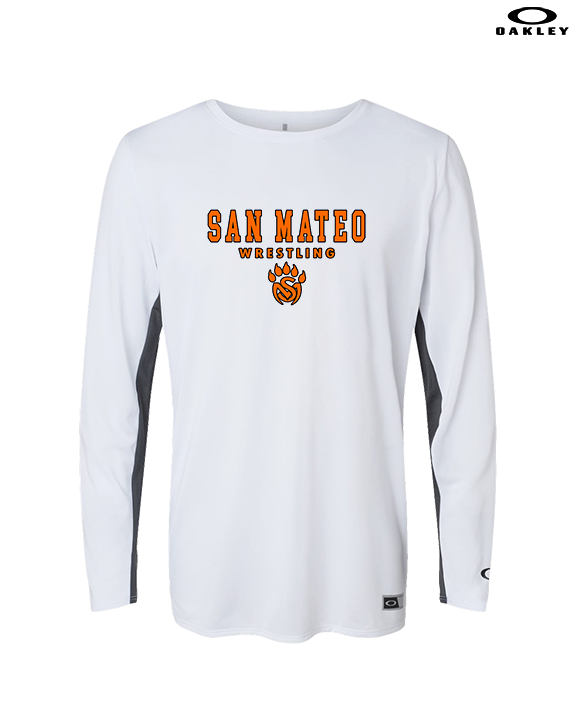 San Mateo HS Wrestling Block - Mens Oakley Longsleeve