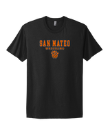 San Mateo HS Wrestling Block - Mens Select Cotton T-Shirt