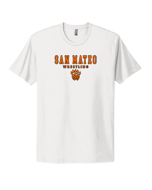 San Mateo HS Wrestling Block - Mens Select Cotton T-Shirt