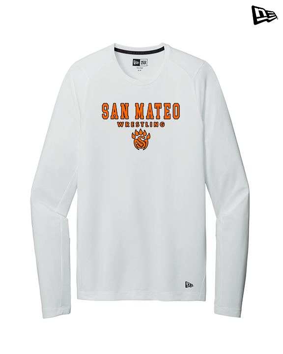 San Mateo HS Wrestling Block - New Era Performance Long Sleeve