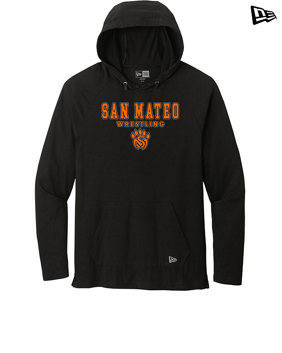 San Mateo HS Wrestling Block - New Era Tri-Blend Hoodie