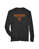 San Mateo HS Wrestling Block - Performance Longsleeve