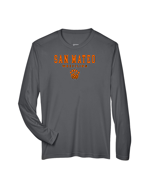 San Mateo HS Wrestling Block - Performance Longsleeve