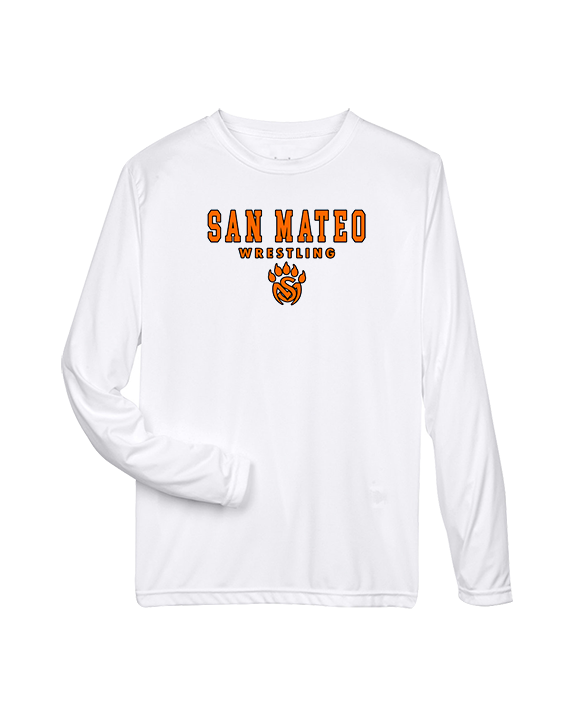 San Mateo HS Wrestling Block - Performance Longsleeve