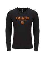 San Mateo HS Wrestling Block - Tri-Blend Long Sleeve