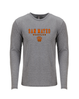 San Mateo HS Wrestling Block - Tri-Blend Long Sleeve