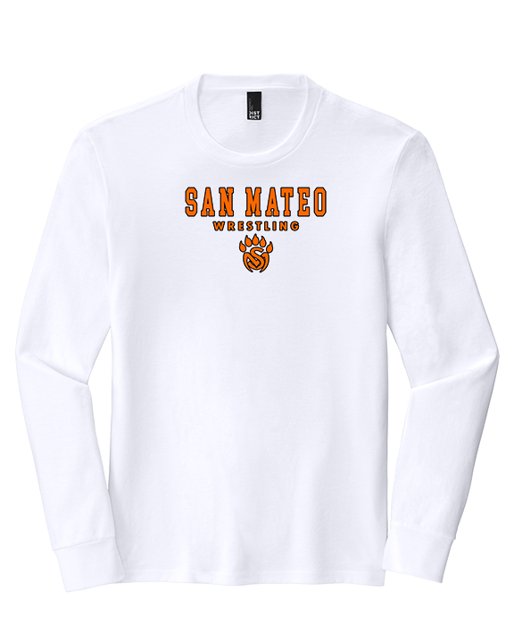 San Mateo HS Wrestling Block - Tri-Blend Long Sleeve