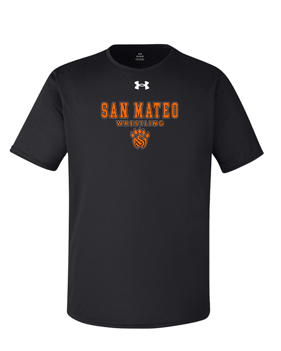 San Mateo HS Wrestling Block - Under Armour Mens Team Tech T-Shirt
