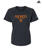 San Mateo HS Wrestling Block - Womens Adidas Performance Shirt