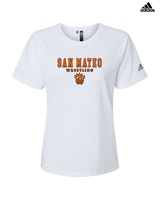 San Mateo HS Wrestling Block - Womens Adidas Performance Shirt