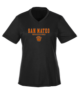 San Mateo HS Wrestling Block - Womens Performance Shirt