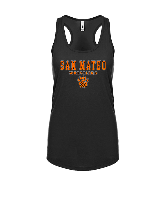 San Mateo HS Wrestling Block - Womens Tank Top
