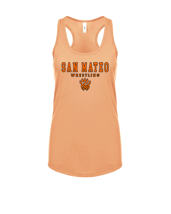 San Mateo HS Wrestling Block - Womens Tank Top