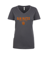 San Mateo HS Wrestling Block - Womens Vneck