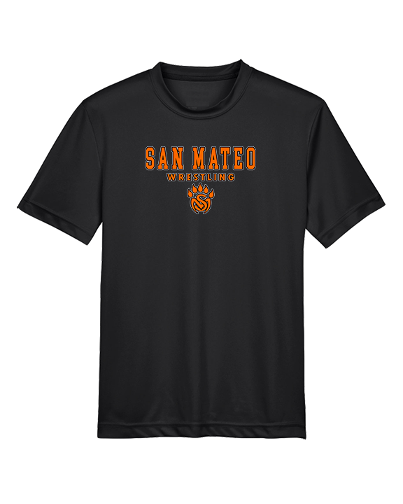San Mateo HS Wrestling Block - Youth Performance Shirt