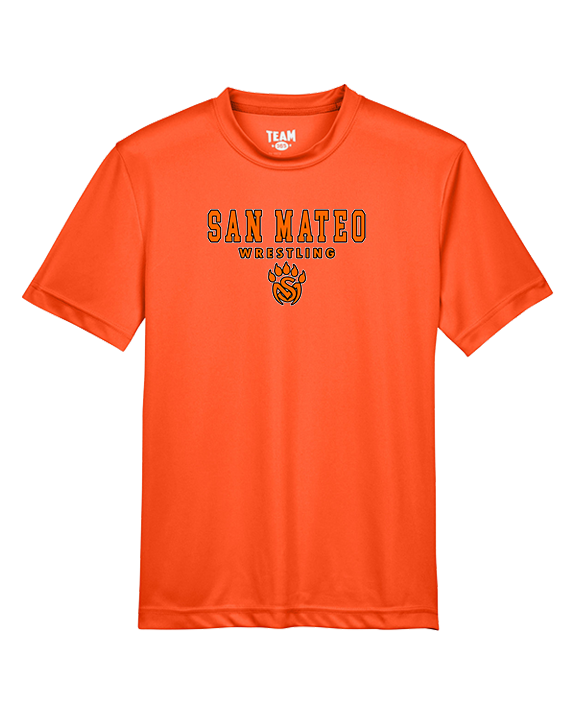 San Mateo HS Wrestling Block - Youth Performance Shirt