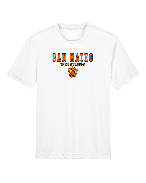 San Mateo HS Wrestling Block - Youth Performance Shirt