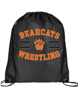 San Mateo HS Wrestling Curve - Drawstring Bag