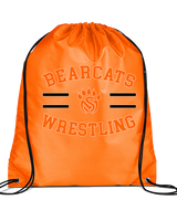 San Mateo HS Wrestling Curve - Drawstring Bag