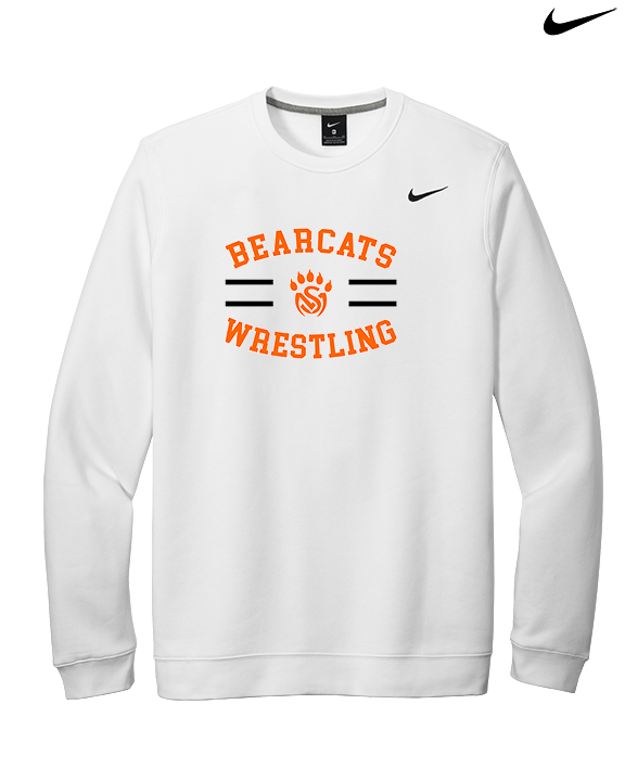 San Mateo HS Wrestling Curve - Mens Nike Crewneck