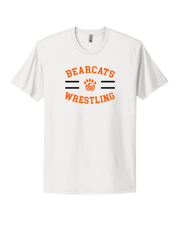 San Mateo HS Wrestling Curve - Mens Select Cotton T-Shirt