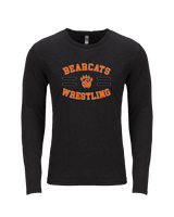 San Mateo HS Wrestling Curve - Tri-Blend Long Sleeve