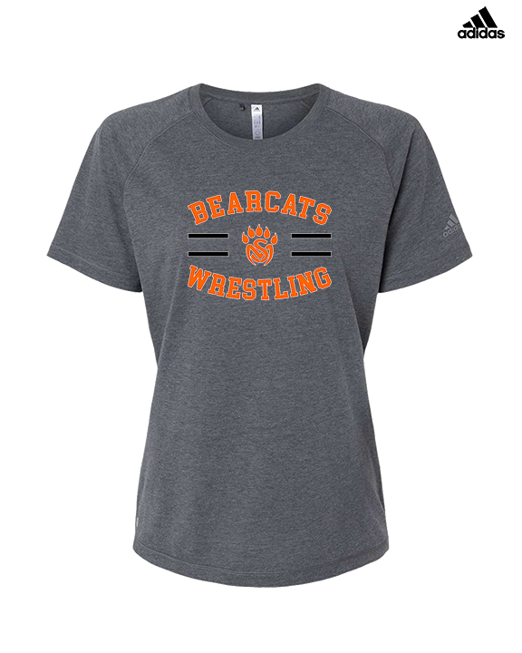 San Mateo HS Wrestling Curve - Womens Adidas Performance Shirt