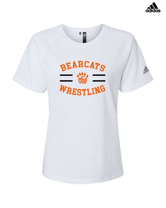 San Mateo HS Wrestling Curve - Womens Adidas Performance Shirt