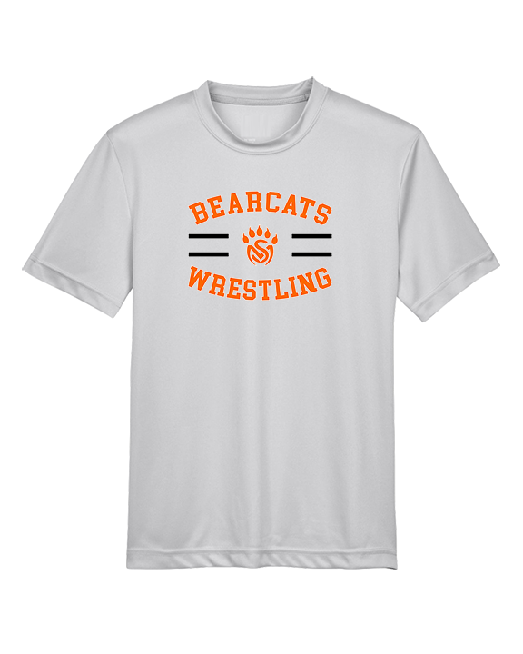 San Mateo HS Wrestling Curve - Youth Performance Shirt