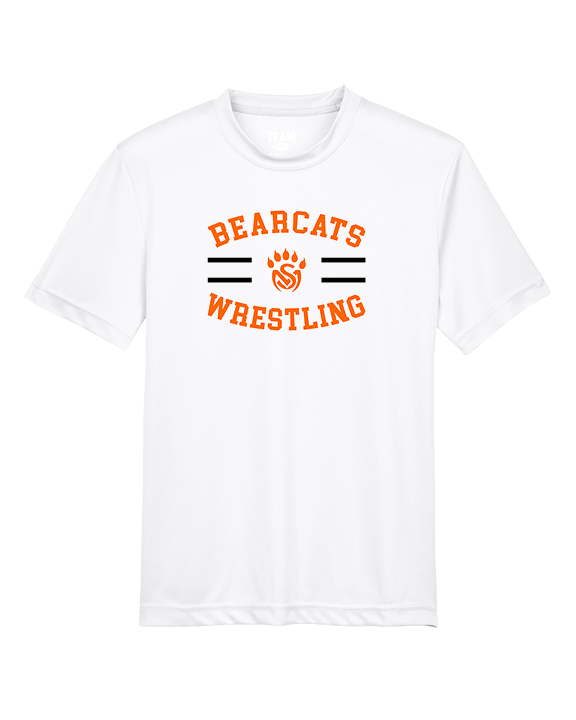 San Mateo HS Wrestling Curve - Youth Performance Shirt