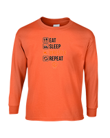 San Mateo HS Wrestling Eat Sleep Wrestle - Cotton Longsleeve