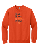 San Mateo HS Wrestling Eat Sleep Wrestle - Crewneck Sweatshirt