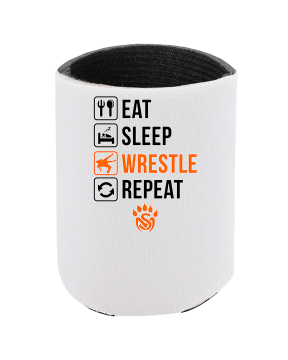 San Mateo HS Wrestling Eat Sleep Wrestle - Koozie