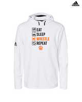 San Mateo HS Wrestling Eat Sleep Wrestle - Mens Adidas Hoodie