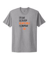 San Mateo HS Wrestling Eat Sleep Wrestle - Mens Select Cotton T-Shirt