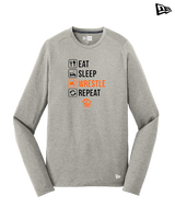 San Mateo HS Wrestling Eat Sleep Wrestle - New Era Performance Long Sleeve