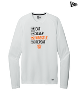 San Mateo HS Wrestling Eat Sleep Wrestle - New Era Performance Long Sleeve