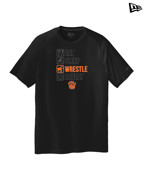 San Mateo HS Wrestling Eat Sleep Wrestle - New Era Performance Shirt