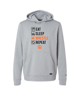 San Mateo HS Wrestling Eat Sleep Wrestle - Oakley Performance Hoodie