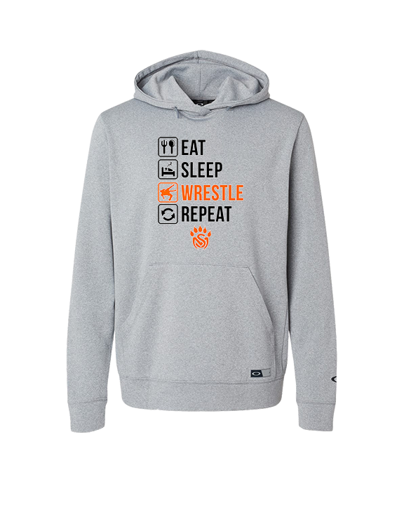 San Mateo HS Wrestling Eat Sleep Wrestle - Oakley Performance Hoodie