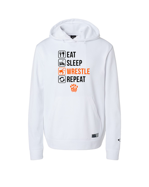 San Mateo HS Wrestling Eat Sleep Wrestle - Oakley Performance Hoodie