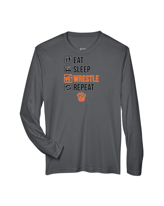 San Mateo HS Wrestling Eat Sleep Wrestle - Performance Longsleeve