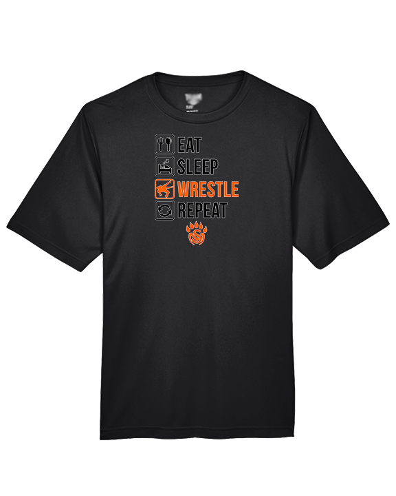 San Mateo HS Wrestling Eat Sleep Wrestle - Performance Shirt