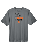 San Mateo HS Wrestling Eat Sleep Wrestle - Performance Shirt