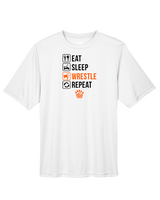 San Mateo HS Wrestling Eat Sleep Wrestle - Performance Shirt