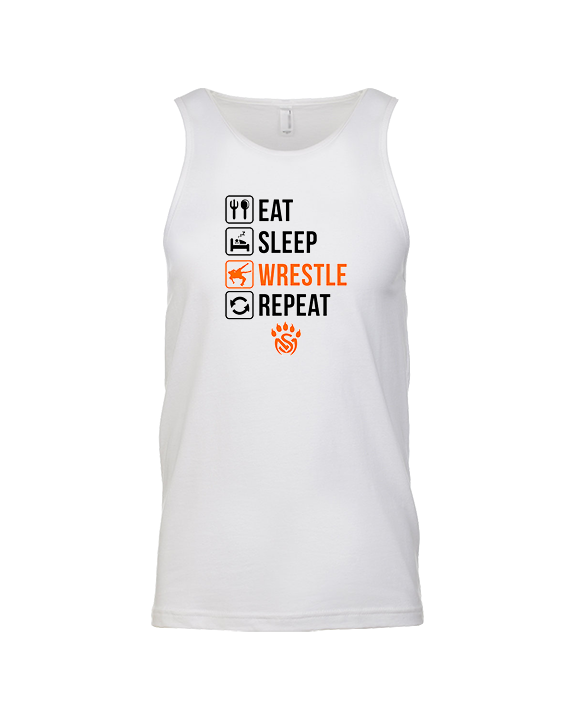 San Mateo HS Wrestling Eat Sleep Wrestle - Tank Top