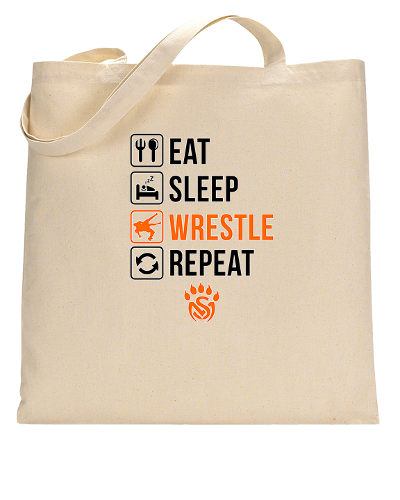 San Mateo HS Wrestling Eat Sleep Wrestle - Tote